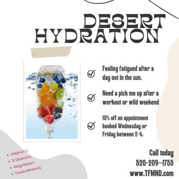 Transformational Medicine - 20% off all IVs on Friday! - Naturopathic/Holistic Near Me - Tucson, Arizona Transformational Medicine - 20% off all IVs on Friday! - Naturopathic/Holistic Near Me - Tucson, Arizona