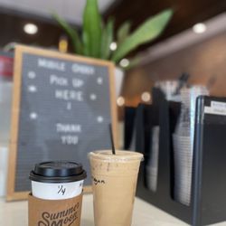 Summer Moon Coffee - Quarter moon hot. Half moon iced. Both pretty sweet