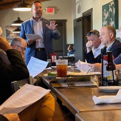 White & Jocham - Jason White had the honor of speaking at this month's Hancock County Bar Association meeting.