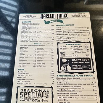 Harlem Shake - Harlem Shake menu - American Near Me - New York, New York Harlem Shake - Harlem Shake menu - American Near Me - New York, New York