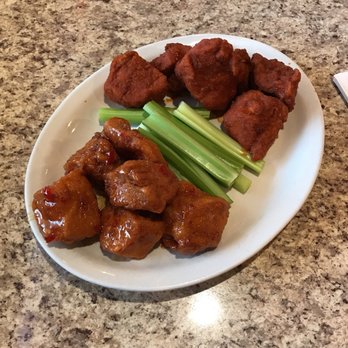 At The Office - Sweet Chile and hot boneless wings. A nice crisp. The sweet chile slightly lacks the flavor kick I was hoping for but still good. 6.5/10 - New American Near Me - Crestwood, Illinois At The Office - Sweet Chile and hot boneless wings. A nice crisp. The sweet chile slightly lacks the flavor kick I was hoping for but still good. 6.5/10 - New American Near Me - Crestwood, Illinois