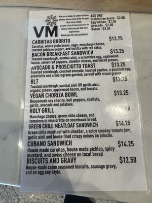 Menu photo 3 Villa Myriam Roasting Albuquerque, NM
