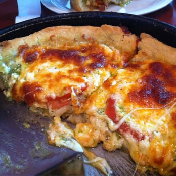Pizzeria Due - Pesto cheese deep dish - Pizza Near Me - Chicago, Illinois