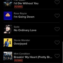 Super vexed by the filtered songs on here. Super vexed by the filtered songs on here.