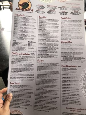 Menu photo 1 Jalepenos Rincon, GA