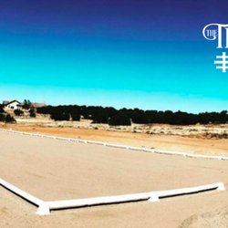 The Trinity Ranch - 20 x 60m USDF regulation dressage court at The Trinity Ranch Santa Fe. Exquisite footing.