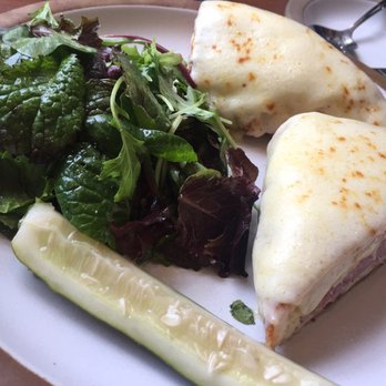 The Wolf - croque monsieur (ham & cheese sandwich) $15 very very salty and heavy. i wouldnt recommend. - New American Near Me - Oakland, California