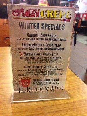Menu photo 2 Crazy Crepe Cafe Lake Ronkonkoma, NY Menu photo 2 Crazy Crepe Cafe Lake Ronkonkoma, NY
