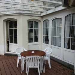 Café-Restaurant Schwanenweiher - Terrasse Ferienwohnung