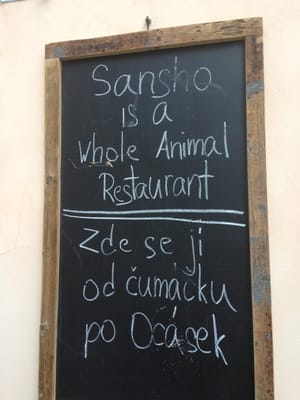 Menu photo 2 Sansho Prague, PR