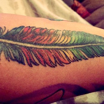Allegory - My beautiful feather with rich vibrant colors. - Tattoo Near Me - San Diego, California