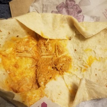 Taco Bell - So...I basically ordered bread.  Where's the shredded chicken?!? - Fast Food Near Me - Lake Park, Georgia