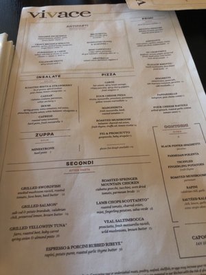 Menu photo 8 Vivace Raleigh, NC