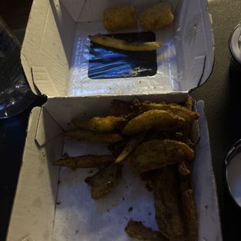 Buffalo Wild Wings - Fry and tater tots in the wedges - Chicken Wings Near Me - Columbia, Missouri Buffalo Wild Wings - Fry and tater tots in the wedges - Chicken Wings Near Me - Columbia, Missouri