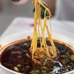 Noodle St - Spicy Beef Noodle Soup (3P), extra beef.