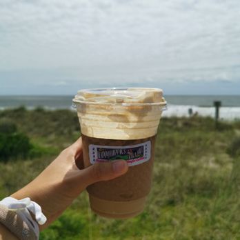 Happy Hippies Java Hut - Riptide cold brew w vanilla cold foam - Coffee & Tea Near Me - Kure Beach, North Carolina