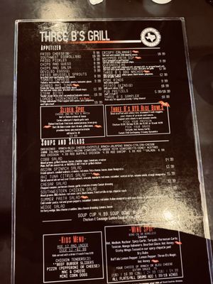 Menu photo 1 Three B's Grill Houston, TX Menu photo 1 Three B's Grill Houston, TX