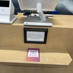 Exchange policy at counter. Exchange policy at counter.