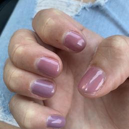 Nails were supposed to be consistent purple... Nails were supposed to be consistent purple...