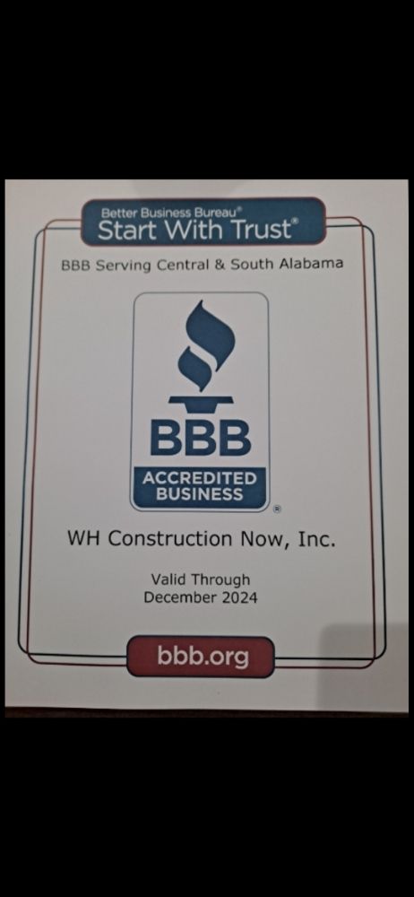 Slide of WH Construction Now