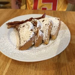 The Yankee Girl Cafe - French toast with a side of bacon