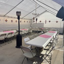Chairs and tables