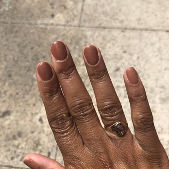 Akiko Nails - After the appointment (excuse the shininess on my hand, she just applied lotion) - Nail Salons Near Me - New York, New York Akiko Nails - After the appointment (excuse the shininess on my hand, she just applied lotion) - Nail Salons Near Me - New York, New York