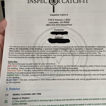 Inspector Catch-It - Home Inspectors Near Me - Lancaster, California
