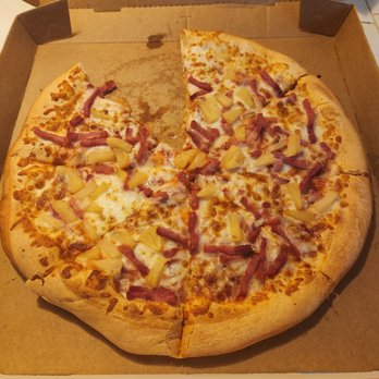 Little Caesars Pizza - Hula Hawaiian pizza $9.99:  not bad, better than frozen pizza lol... 7/10. - Pizza Near Me - San Diego, California