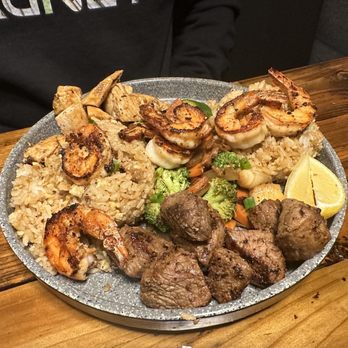 Volcano Grille - Grilled rice, filet mignon, shrimp - Seafood Near Me - Las Vegas, Nevada
