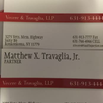 Vecere & Travaglia - Andrew Vecere and Matthew Travaglia are available to review any Injury claim you may have. 631-913-4444 - Personal Injury Law Near Me - Ronkonkoma, New York Vecere & Travaglia - Andrew Vecere and Matthew Travaglia are available to review any Injury claim you may have. 631-913-4444 - Personal Injury Law Near Me - Ronkonkoma, New York