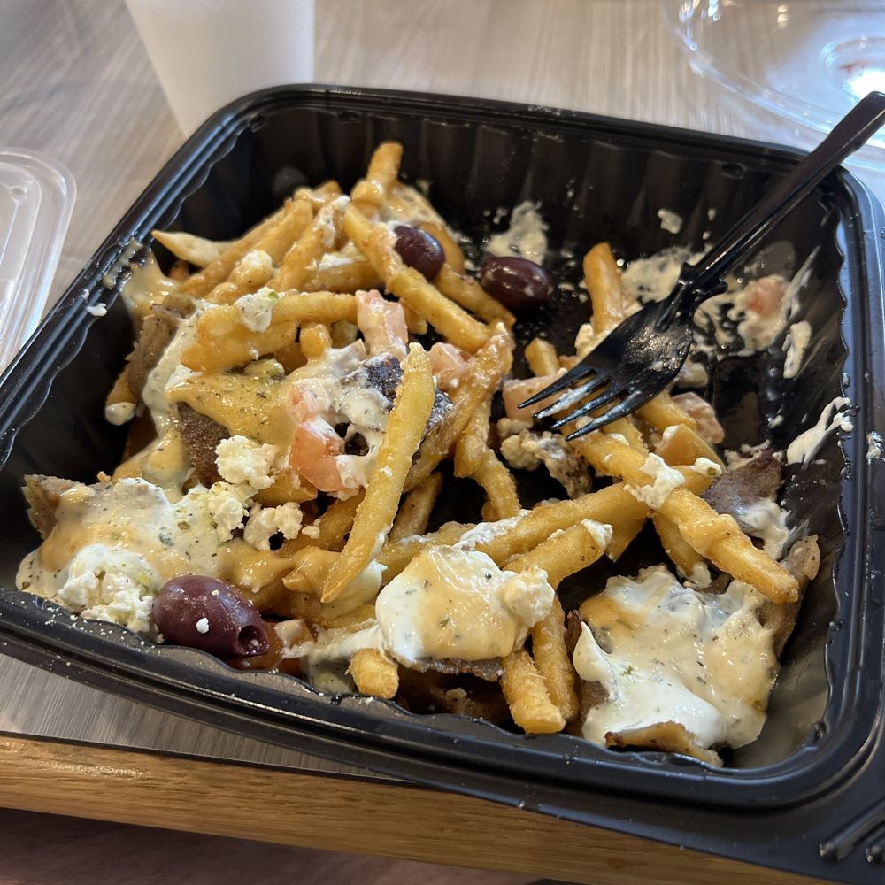 Santorini's - My half eaten Zeus meal - Greek Near Me - Riverton, Utah