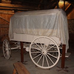 George Spangler Farm & Field Hospital - The Wheeling (Rosecrans) ambulance wagon, George Spangler Farm & Field Hospital, Gettysburg, PA - December 6, 2021