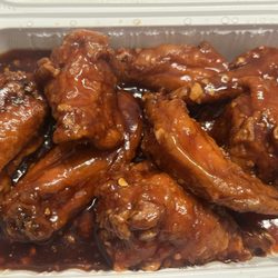 China Wok - Wings with garlic sauce.  Order these twice a year to keep it special