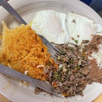 The Lunch Box - Picadillo with eggs. - Mexican Near Me - El Paso, Texas