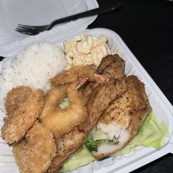 Ono Hawaiian BBQ - Island White Fish Seafood Mix - Hawaiian Near Me - Goodyear, Arizona Ono Hawaiian BBQ - Island White Fish Seafood Mix - Hawaiian Near Me - Goodyear, Arizona
