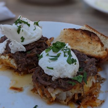 Shorehouse Kitchen - Short Rib Hash & Eggs - Coffee & Tea Near Me - La Jolla, California Shorehouse Kitchen - Short Rib Hash & Eggs - Coffee & Tea Near Me - La Jolla, California