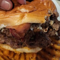 Three Oh Eight - Blue cheese and bacon double smash burger was baller! Excellent service also!