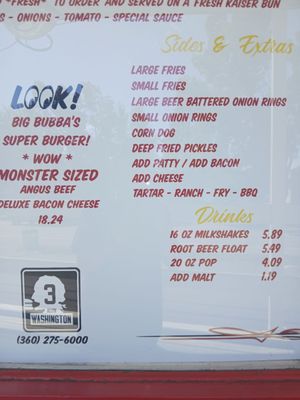 Menu photo 4 Big Bubba’s Burgers Allyn, WA Menu photo 4 Big Bubba’s Burgers Allyn, WA