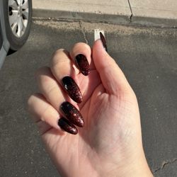 Orchid Nails - Acrylic nails with gel polish