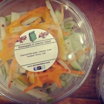 De Masala Box - Granysmith apple and celery salad - Indian Near Me - Brussels, BRU De Masala Box - Granysmith apple and celery salad - Indian Near Me - Brussels, BRU