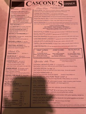 Menu photo 8 Cascone's Kansas City, MO