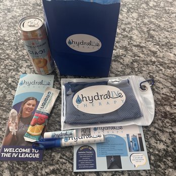Hydralive Therapy - Products inside the bag - IV Hydration Near Me - Huntersville, North Carolina Hydralive Therapy - Products inside the bag - IV Hydration Near Me - Huntersville, North Carolina