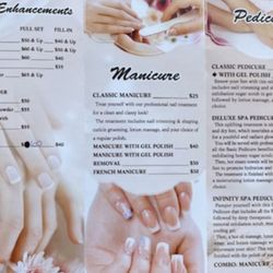 Infinity Nail Salon - The new price list as of August 18 2022