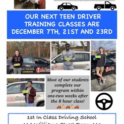 1st In Class Driving School - Sign up for a class!