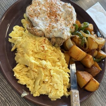 Toast Cafe & Grill - Housemade Country Fries Steak and 3 Eggs - Breakfast & Brunch Near Me - Pleasanton, California Toast Cafe & Grill - Housemade Country Fries Steak and 3 Eggs - Breakfast & Brunch Near Me - Pleasanton, California