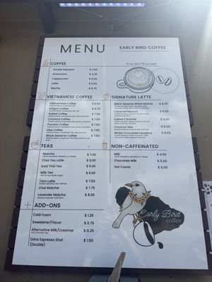 Menu photo 1 Early Bird Coffee Kihei, HI Menu photo 1 Early Bird Coffee Kihei, HI
