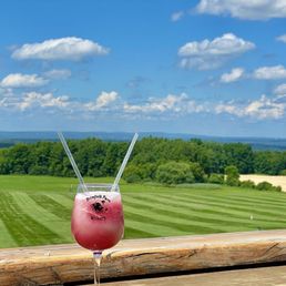 Views from outdoor deck and swirl wine slushie Views from outdoor deck and swirl wine slushie