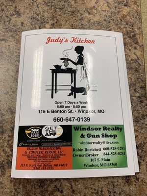 Menu photo 4 Judy’s Kitchen Windsor, MO Menu photo 4 Judy’s Kitchen Windsor, MO