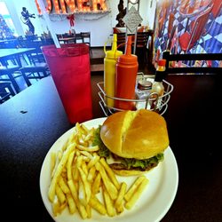 Cream Pies & Fries - Single patty Bacon cheese burger
